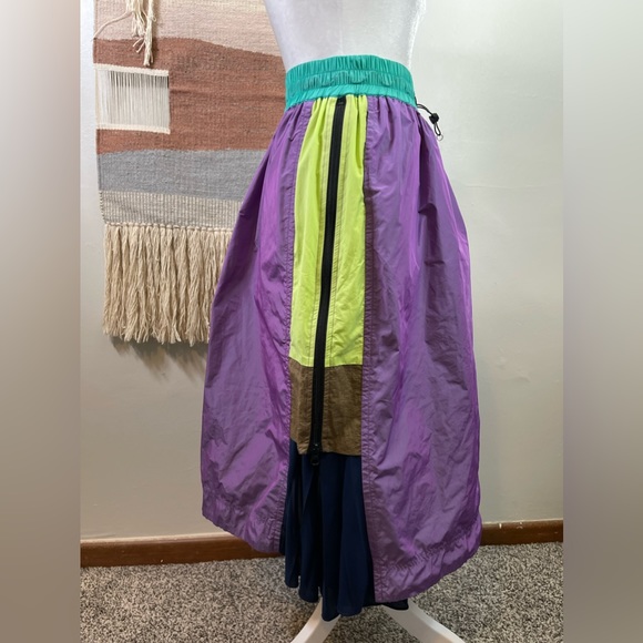 Vintage 90s Style Move Up Unique Midi Sports Skirt S - Picture 5 of 6